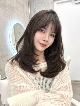 アイシー 表参道(ICY) ワンカールレイヤーカット/赤みなし透明感カラー/ミディアム