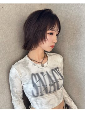 サンド 池袋(sand) 黒髪/オリーブグレー/ココアベージュ/クラゲヘアー/ボブ