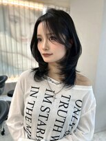 ボタン テンジン(VOTAN tenjin)&nbsp;【木串楽人】顔周りカット/マロンベージュ/流し前髪