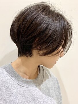 ピークアブー 原宿ハラカド(PEEK-A-BOO) 絶壁解消ハンサムショート/大人ヘア/黒髪くせ毛多毛/前髪なし