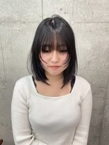 モク 立川(moc)&nbsp;韓国風レイヤーカットブリーチダブルカラー前髪