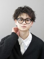 ゴールド 渋谷神南(GOALD)&nbsp;スパイキーショート　スクエアショート　ブリーチカラー　レッド