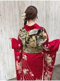 【JL B &nbsp;&nbsp;yuko】振袖着付け　　5月