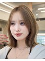 サンド クリア 横浜本店(sand clear) 顔周りの軽さとくびれ感で、ボブでも大人可愛く見えるスタイル
