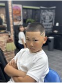 キッズ　ボウズスキンフェード　ライン
