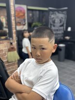 ケースタイル(K-style)&nbsp;キッズ　ボウズスキンフェード　ライン