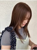春夏におすすめな暖色ベージュ♪/ブリーチなし/顔まわりレイヤー