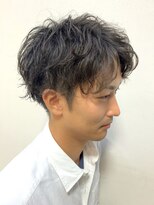 メンズオンリーサロン 創 立川&nbsp;ビジネス×ツーブロック×パーマ<理容室> <立川/床屋/メンズ>