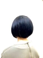 クオリス 上福岡店(QUALIS)&nbsp;30代40代50代/小顔丸みミニボブ/艶カラー/ショートボブ/黒髪