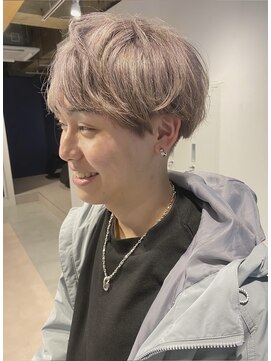 エイト 横浜店(EIGHT) マッシュショート×ラベージュ