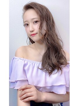 シファー(～Cifer) かきあげバング極細ハイライト/ペールベージュ/透け感グレージュ