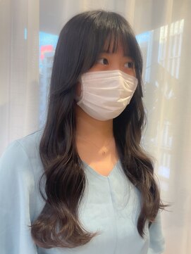 ロンドプランタン 恵比寿(Lond Printemps) 大人可愛いロングレイヤー ブルージュカラー