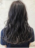 デジタルパーマダークグレージュ暗めカラーデザインカラーくすみ