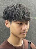 波巻きスパイラルツイストスパイラルパーママッシュメンズヘア