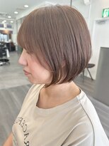 ビューエヒメ(VIEW EHIME)&nbsp;大人ラフウェーブ外ハネボブダークブラウンスウィングショート