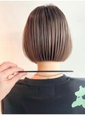 ハイライトバレイヤージュダブルカラーショートカット30代40代