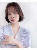 ［stylist芹原］大人かわいい韓国風ボブ×ラベンダーベージュ