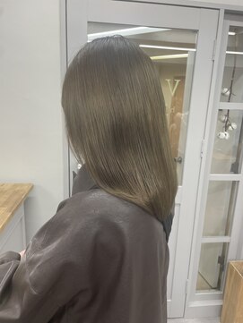 ヴェルダ 池袋店(verda) ブリーチ無しWカラー オリーブベージュ