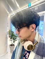 エクリジユウガオカ(equri Jiyugaoka) 【自由が丘】刈り上げメンズパーマ/アッシュオリーブ