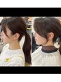 ジーエヌエム ゴニアンドムジン(G.N.M GUNHEE&MUJIN) 顔周りのエギョモリカット！こちらを作る事で横顔がより綺麗に