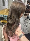 【表参道roijir】ブリーチなしWカラー×オリーブブラウン