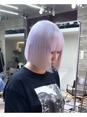 ホワイトカラーパープルハイトーントリプルカラーケアブリーチ