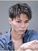 ツイストアップバング！短髪パーマ！
