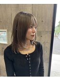 ハイトーン/こなれミディ/イメチェン/レイヤーカット/宇都宮ボブ