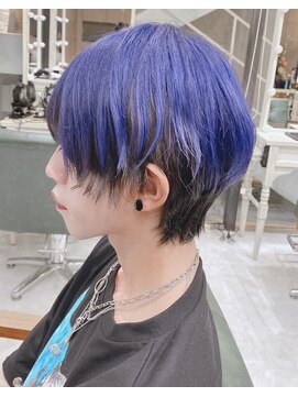 デイズ(days) ブルーネイビーカラー/ジェンダーレスウルフカット