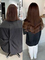 キング 高槻(K!ng)&nbsp;縮毛矯正髪質改善ハイライトレイヤーカット高槻美容室エクステ