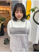 オリーブグレージュ×ナチュラルハイライト＊