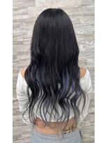 ヘアーララプラス(HAIR lala＋)&nbsp;【HAIR lala+】#インナーカラー #シルバー #ブルーブラック