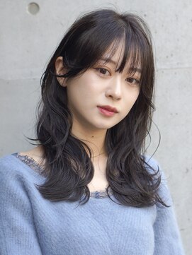 アーレント(AREND) ウェーブミディアム/ゆる巻き/暗髪/ナチュラル