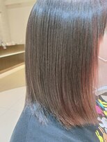 ミック ヘアアンドメイクアップ 高田店(miq Hair&Make up)&nbsp;インナーカラー/イヤリングカラー/ブリーチあり/ピンク系カラー