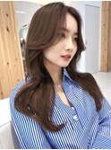 韓国ヘア 2wayバング  レイヤーカット くびれヘア  顔周り/