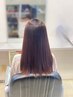 艶サラ縮毛矯正リタッチ＋カット+リタッチカラー＋トリートメント