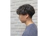 メンズカット+眉毛カット＋パーマ+プレトリートメント￥12650→