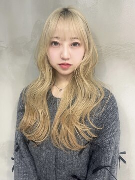 シェノン バイ アランスミシー 表参道(CHAINON by Alan smithee) ハイトーンベージュ韓国ロングレイヤーカット