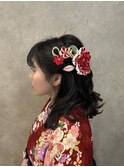 ハーフアップ