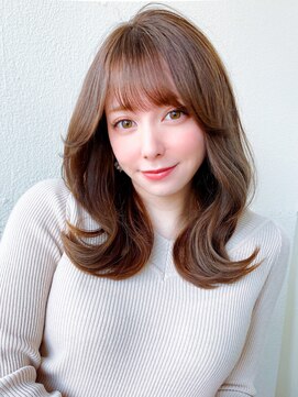 アフロートフクオカ(AFLOAT FUKUOKA) 【福岡初出店☆AFLOAT 福岡】小顔前髪ありくびれレイヤーカット