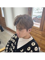 ブレイク 金沢店(BREK)&nbsp;ミルクティーベージュフェザーパーマ