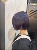 ダークラベンダー/暗髪/ブリーチカラー/推しカラー