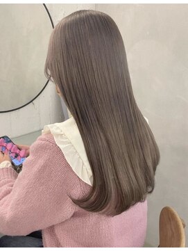 フォト 新宿三丁目(foto) ブリーチホワイトグレージュダブルカラーレイヤーカット韓国新宿