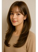 レイヤーカット髪質改善トリートメント前髪カット