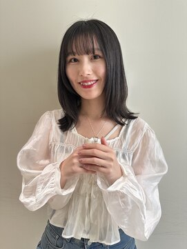 ヘアメイク カン プラスエフ(HAIR MAKE KANN+f) くびれレイヤーstyle