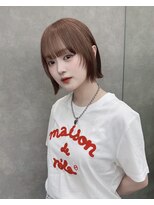 ロンドリゼル 札幌(Lond RiseL) オリーブグレー/前髪/ボブ/マロンベージュ/レイヤーカット/小顔