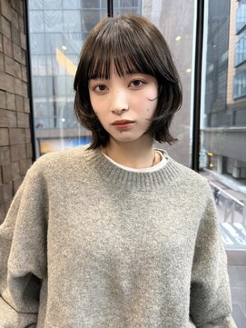 ミンクス 銀座店(MINX) MINX宇都 くびれレイヤーボブ グレージュ