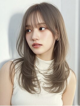 プライズ 表参道原宿店(prize) ミルクティーベージュカラーレイヤーカットブリーチダブルカラー