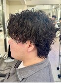 お客様スタイル無造作センターパート波巻きツイストスパイラル