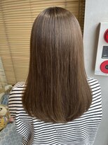 オーガニック リブ 川越(organic+live)&nbsp;冬の大人ミディアム◎ブリーチなしミルクティーベージュ